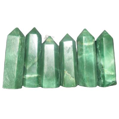 China China Wholesale Polished Green Aventurine Tower Point Wand Healing Stones Jewelry For Home Decoration for sale