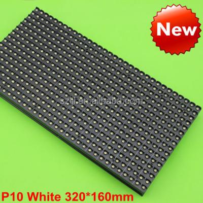 China p10 outdoor single 32x16 pixels white smd led display P10 led module P10 led panel CE&ROHS for sale