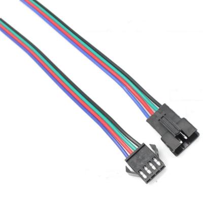 China For Led Strip SM 2.50mm Pitch LED Strip Wire Connectors 4 Pins Male Female Cable JST For RGB Strip for sale