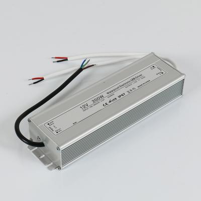 China LED Lighting Outdoor Use IP67 Waterproof 200w Led Power Supply AC200-260V DC12V for sale