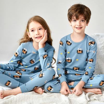 China High quality breathable children's clothes fall winter pajamas where children teams Korean children's sleepwear set for sale