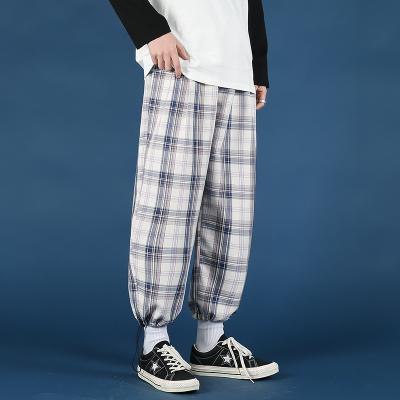 China wholesale Anti-Wrinkle Pants Brushed Fleece Mens Casual Plaid Plus Size Mens Pants And Trousers Customized Material, Polyester / Cotton Regular for sale