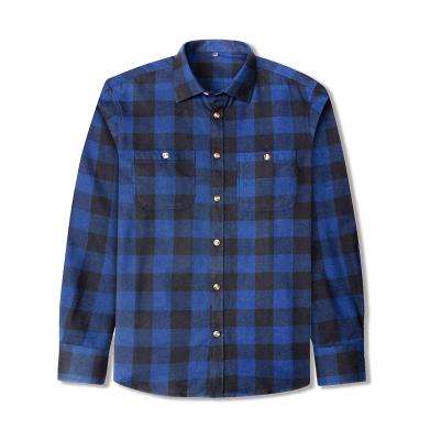 China China wholesale price breathable oversized plaid casual flannel custom printed shirt for men for sale