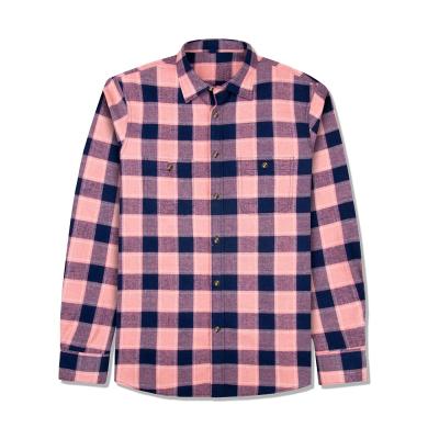 China Breathable Professional Mens Flannel Plaid Sleeve Mens Shirt Full Bottom Price Fit Button Supplier for sale