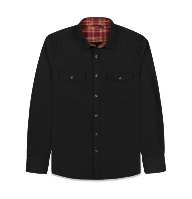 China Breathable Warm High Quality Men's Plaid Flannel Long Sleeve Cotton Plus Size Mens Shirts for sale