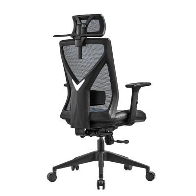 China Best Price Ergonomic Chair Revolving Height Adjustable All Mesh Office Chair With Headrest for sale