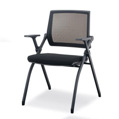 China Massage Metal Frame Fabric Stacking Chair Office Visitor Chair Training Staff Use Conference Room Guest Chair for sale