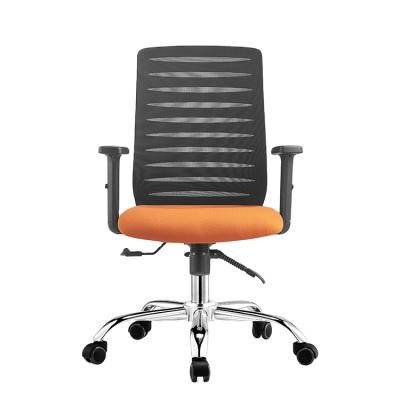 China Modern Office Mesh (Height) Mid-Back Adjustable Mesh Office Chair Black Orange Ergonomic Color Mid-Back for sale