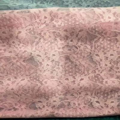 China Africa Waterproof Hot Selling 100% Nice Polyester Mixed By Kg Lace Plain Dyed Stock Fabric Fabric In China for sale