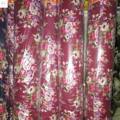 China Shaxing Printing Cheap Fabric Breathable Hot Selling 100% Polyester Rayon Stock Fabric for sale