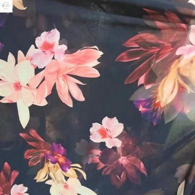 China Zhejiang Chiffon Printing Fabric Spell Fabric Breathable Chiffon Dress Hijab Chiffon Dress 100% Good Selling Polyester for sale