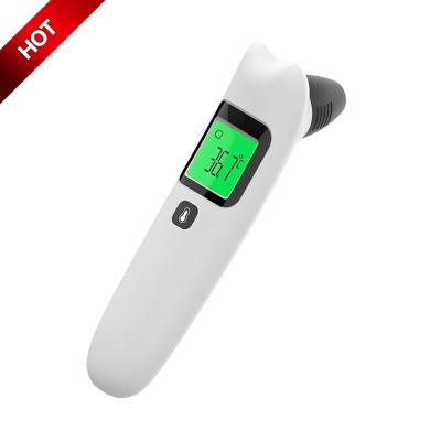 China Forehead Ears Body Temperature Thermometer Basic CE Approved Safety Baby Forehead Dual Mode Read Infrared Ear Thermometer for sale