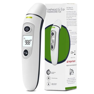 China Hot Selling Forehead Ears CE Approved Forehead Indoor Infrared Baby Digital Ear Thermometer Household Use Clinical Thermometer for sale