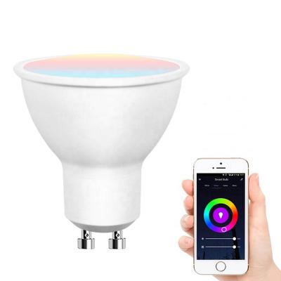 China 16 million colors residential smart tuya spot light AC 220-240V 5W gu10 smart lamp for sale