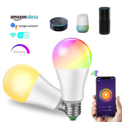 China Residential 10W 1000LM smart bulb RGBW colors tuya A70 smart led bulb 40000 hours lifespan bulb smart wifi for sale