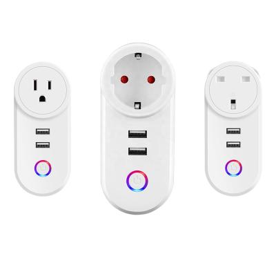 China Residential/Multi-Purpose European standard smart wifi 10A Amazone smart socket tuya app socket wifi socket for sale