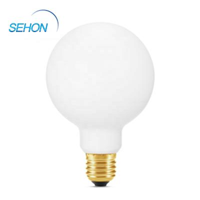 China Decoration matte white coating G80 G95 G125 led filament bulb E27 E26 B22 dimmable led bulb for decoating for sale