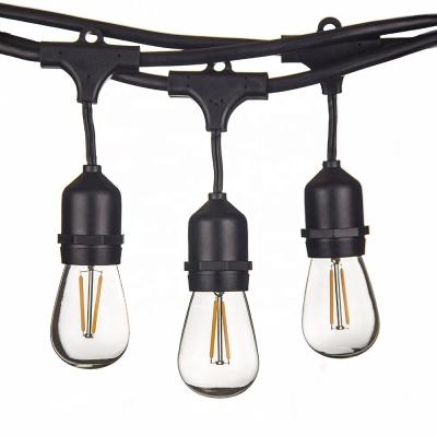 China Indoor light led string bulb S14 2w E27 dimmable filament led bulbs for decoration for sale