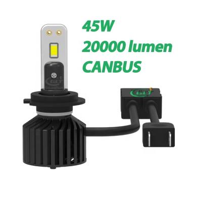 China Automotive led headlight 45W 20000LM GL71 brightest canbus C321 H7 led car headlight 45W bulbs for sale