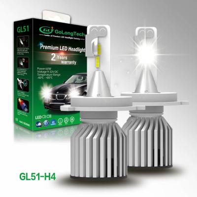 China Auto Led Car Headlight H4 GL51 11000 Lumen Double Beam LED Car Light Bulbs Headlight Bulbs for sale