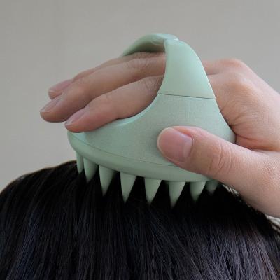 China Amazon Waterproof Hot Selling Wholesale Cleaning Brush Hair Scalp Massager Silicone Soft Shampoo Brush Hair Brush for sale