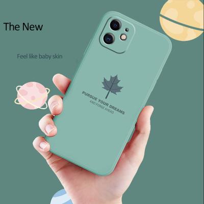 China New Design Anti-drop Luxury Matte Square Phone Case For Phone 12 XR 11pro Max 11 xs Soft Silicone Customized Mobile Cover for sale