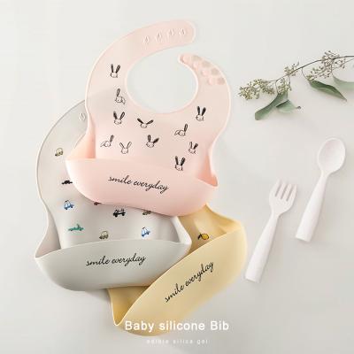 China Washable Baby Silicone Bibs Waterproof Lightweight Silicone Best Amazon Hot Sale for sale