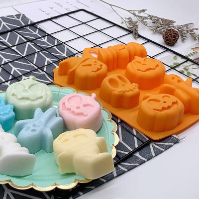 China Pumpkin and Ghost Viable Cake Halloween Mold Silicone Making Chocolate Silicone Mold Tools for sale