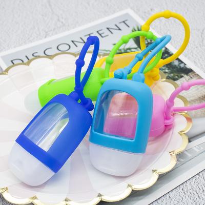 China Customize Hand Sanitizer Stand Holder Silicone Chain Mothers Day Gifts 30ml/1oz Empty Main Portable Refillable Container for sale