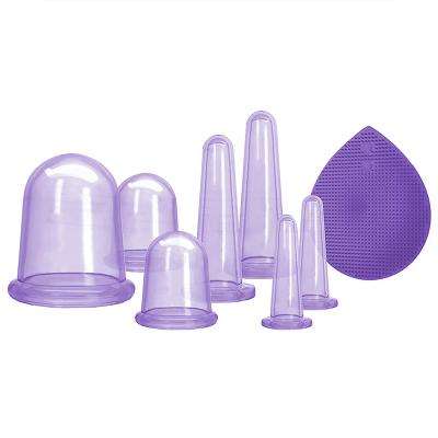 China Hot Amazon Silicone Massage Kit Small Therapy Silicone Facial Cupping Set Massage Actions for sale