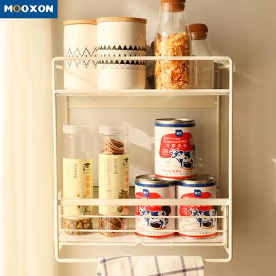 China High Quality Sustainable Wall Mounted Side Fridge Magnet Storage Rack Magnetic Shelf for sale