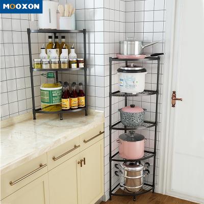 China Multifunctional Folding Viable Pan Rack For Cabinet Household Storage Kitchen Utensils Holder Metal Pot Lid Organizer for sale