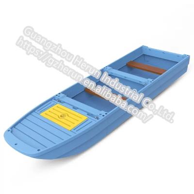 China Leisure Boat High quality multi-color optional car portable assembly boat flat bottom plastic boat for sale