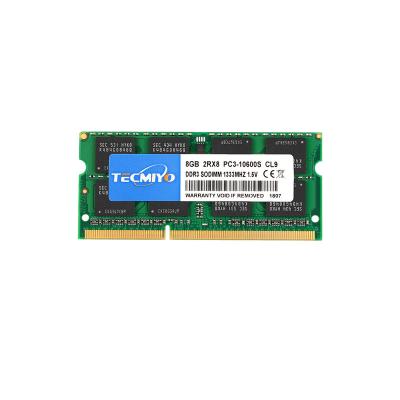 China Wholesale Price DDR3 8GB PC3 10600S 1333MHZ Laptop Lifetime Warranty Laptop Ram Computer Memory for sale