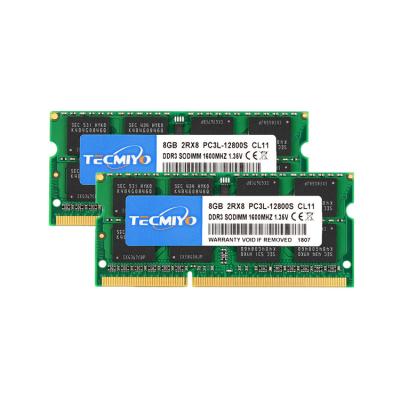 China LAPTOP Lifetime Warranty Laptop RAM Memory DDR3 PC3 RAM 1600MHz 8GB CL11 204pin SO-DIMM for sale