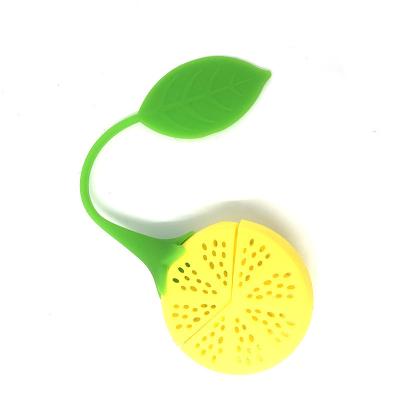 China Mini Strawberry Lemon Leaf Tea Maker Filter Silicone Bag Tea Ball Viable Popular Stain From Manufacturers for sale