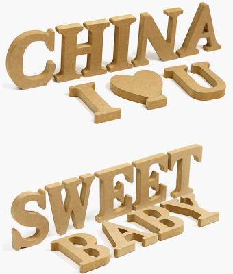 China China Factory Customized Wooden English Letters And Numbers Ornaments Wooden Letters Creative Decorations DIY Crafts Direct Supply for sale