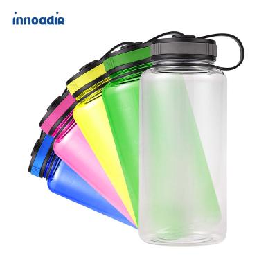 China 32oz Sport Viable Leakproof BPA Free Drinking Water Bottle With Capacity Mark For Outdoor Enthusiasts for sale