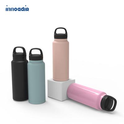 China Eco Friendly PORTABLE 32oz Heat Preservation Vacuum Insulated Water Bottle With Plastic Lid for sale