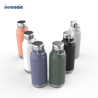 China Innoadir 500ML 750ML Double Wall Stainless Steel Vacuum Insulated Water Bottle Viable Outdoor Flask With Custom Design for sale