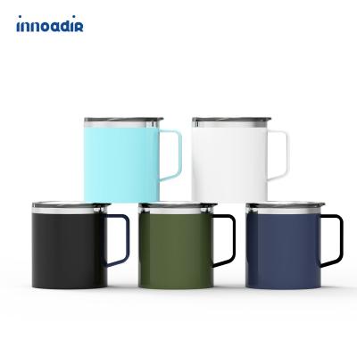 China 14oz Double Wall Sublimation Mugs Disposable Hogg Tumbler Mugs With Handle Stainless Steel Bottle for sale