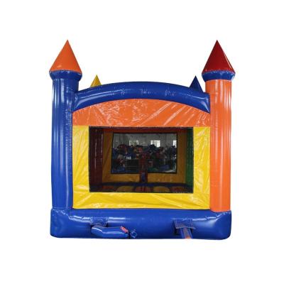 China Commercial grade 0.55mm (custom 1000D PVC waterproof tarpaulin inflatable trampoline safe and harmless inflatable trampoline for kids for sale