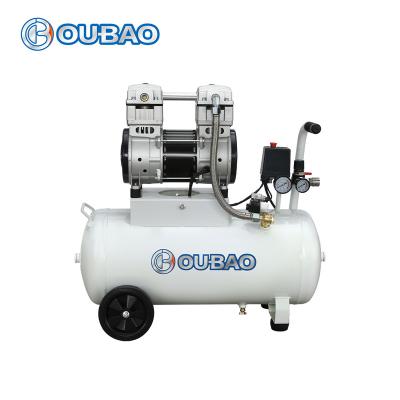 China Hot Selling 50L 750W Oil Free Quiet Low Noise Oil Free Air Compressor On Sale for sale