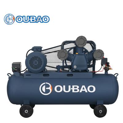 China Hot Selling Oil Free 7.5kw 10hp Industrial Mini Piston Belt Driven Air Compressor for sale