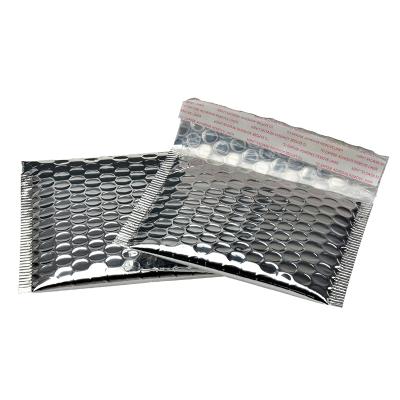 China Wholesale Good Quality Eco-friendly Metallic Mailing Air Bubble Wrap PET Film Foil Bag for sale