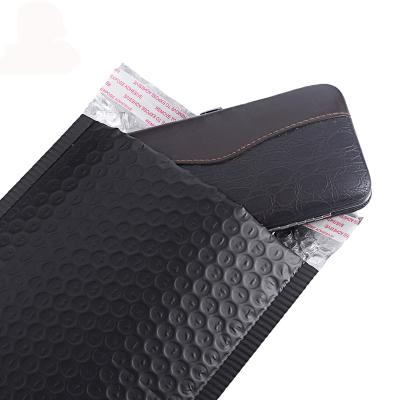 China Shockproof Matte Black Metallic Bubble Mailer 180*230+40mm Shockproof Factory Customized for sale