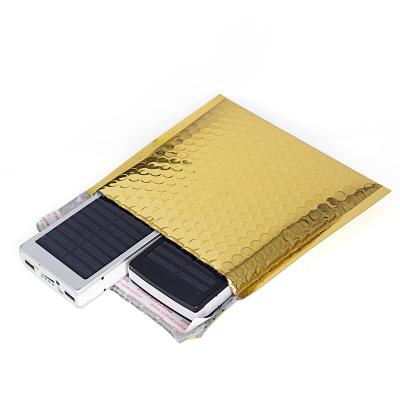 China 150*130+40mm Protective Custom Metallic Bubble Mailer Gold Metallic Bubble Express Mailer Envelope for sale