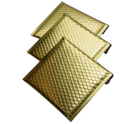 China 400*500+40mm Golden Pe Bags Protective Charm Bubble Metallic Shipping Bubble Mailers for sale