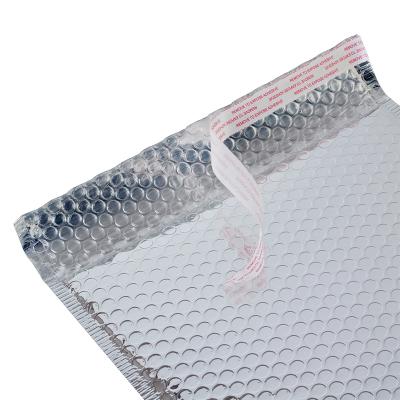 China Eco-friendly Silver Metallic Foiled Mailer Mailer Bags Bubble Cushion Envelope Shipping Padded Envelopes Fabric Shipping Tote Bag for sale