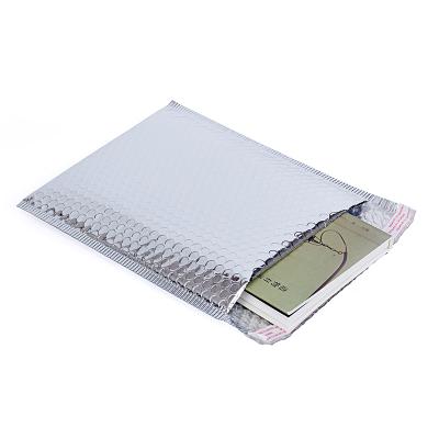 China Recyclable Silver Padded Envelopes 160*230+40mm Metallic Mailing Mailing Bubble Charm Bag Book Packing Bag for sale